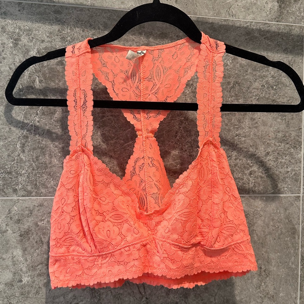 Free People Intimates Lace VNeck Floral Bralette - Picture 5 of 5